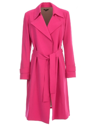 Shop Theory Oaklane Trenchcoat In Pink