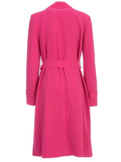 Shop Theory Oaklane Trenchcoat In Pink