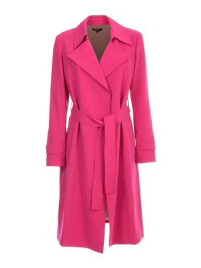 Shop Theory Oaklane Trenchcoat In Pink