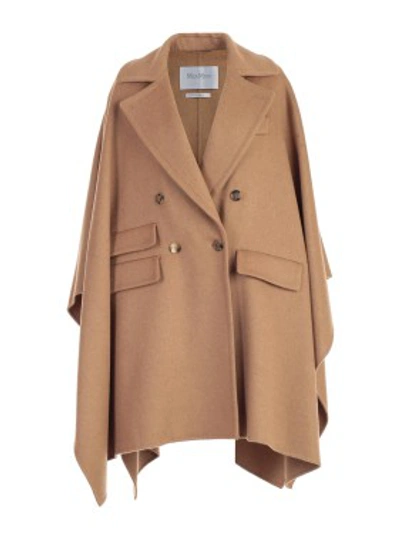 Shop Max Mara Eureka Cape In Neutrals