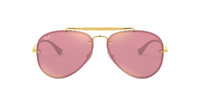 Shop Ray Ban Unisex  Rb3584n Blaze Aviator In Pink