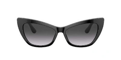 Shop Dolce & Gabbana Dolce&gabbana Woman Sunglass Dg4370 In Light Grey Gradient Black