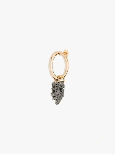 Shop Anton Heunis Gold-plated Swarovski Crystal Hoop Earrings