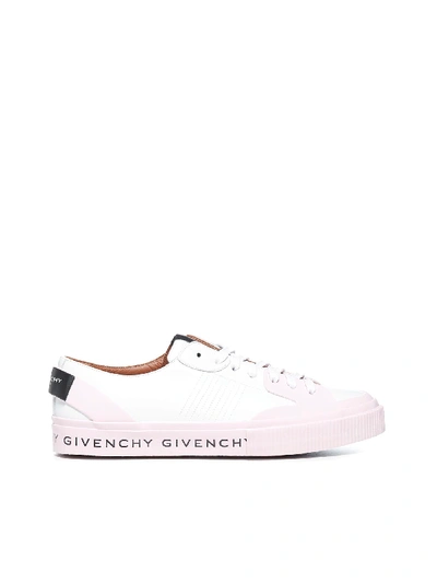 Shop Givenchy Tennis Light Sneakers In White Pony