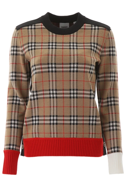 Shop Burberry Zambezi Pullover In Archive Beige (brown)