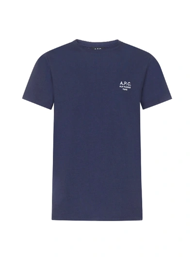 Shop A.p.c. Raymond Short Sleeve T-shirt In Dark Navy