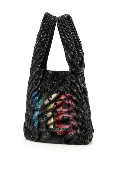 Shop Alexander Wang Wangloc Mini Tote Bag In Black Rainbow (black)