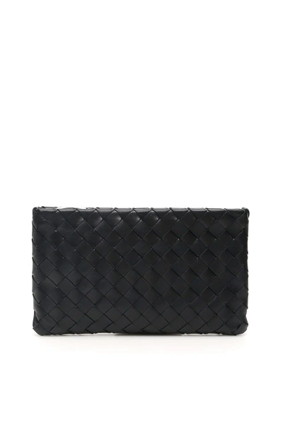 Shop Bottega Veneta Unisex Biletto Clutch In Midnight B M B M B (blue)