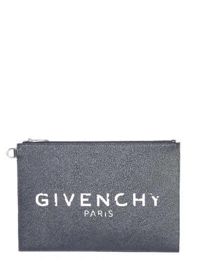 Shop Givenchy Medium Icon Pouch In Nero