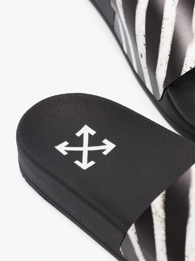 Shop Off-white Black Spray Stripe Slides