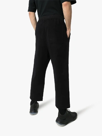 Shop Y-3 Cropped Sweatpants In Black