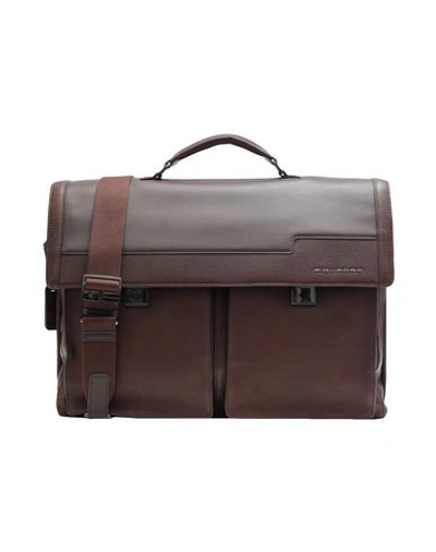 Shop Piquadro Work Bag In Cocoa