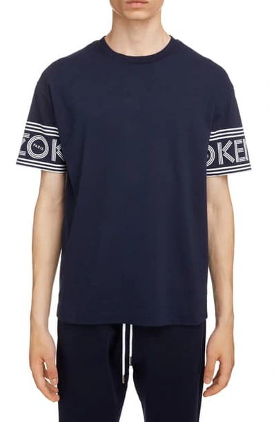 Shop Kenzo Sport T-shirt In Midnight Blue B