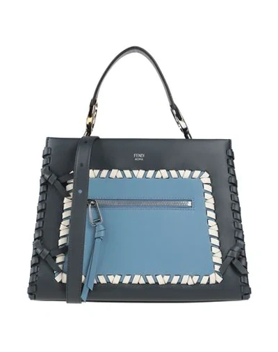 Shop Fendi Handbag In Dark Blue
