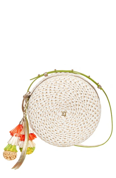 Shop Eric Javits Squishee Bali Crossbody Bag In White Mix