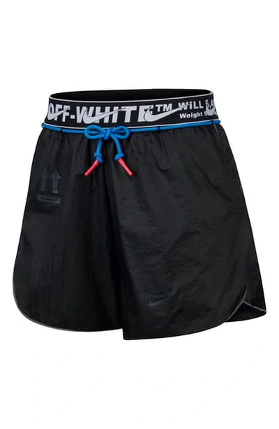 Shop Nike X Off-white Running Shorts In Black
