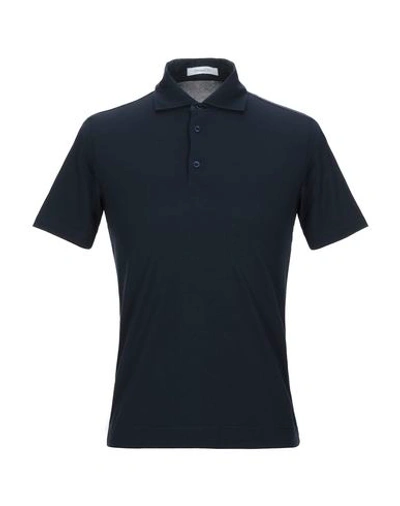 Shop Cruciani Polo Shirt In Dark Blue