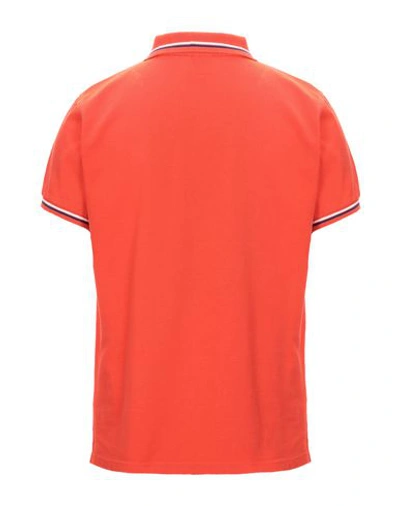 Shop Fila Polo Shirt In Orange