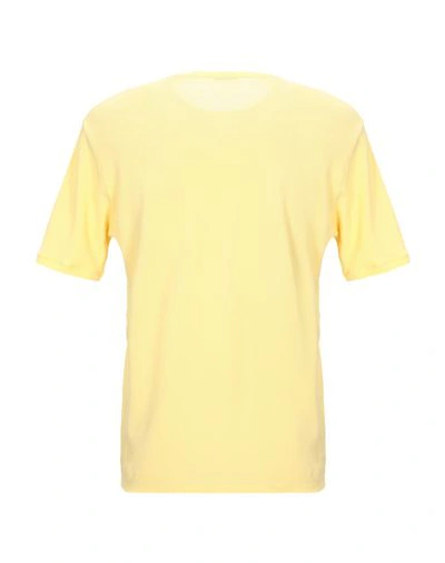 Shop Zanone T-shirt In Yellow