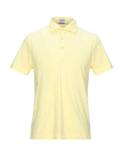 Shop Drumohr Polo Shirts In Yellow
