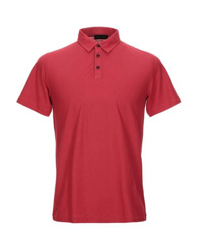 Shop Roberto Collina Polo Shirts In Red