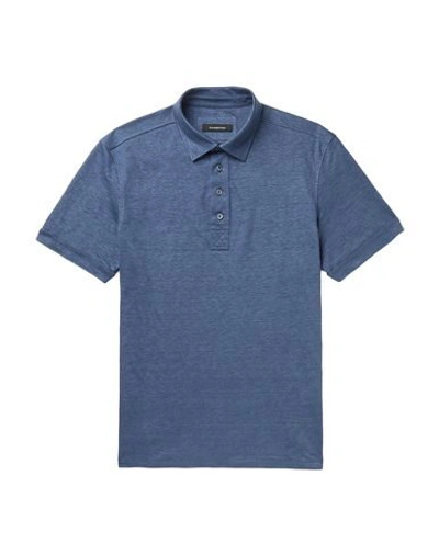 Shop Ermenegildo Zegna Polo Shirts In Blue