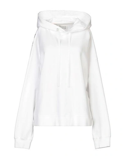 Shop Maison Margiela Woman Sweatshirt White Size S Cotton, Elastane