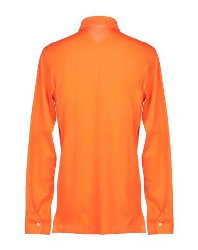 Shop Mp Massimo Piombo Polo Shirts In Orange