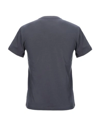Shop Ea7 Man T-shirt Lead Size Xs Cotton, Elastane In Grey