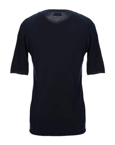 Shop Laneus T-shirt In Dark Blue