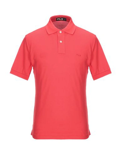 Shop Fila Polo Shirts In Red