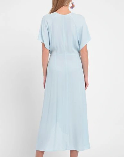 Shop 8 By Yoox Woman Maxi Dress Sky Blue Size 6 Viscose