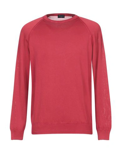 Shop Drumohr Man Sweater Red Size 42 Cotton