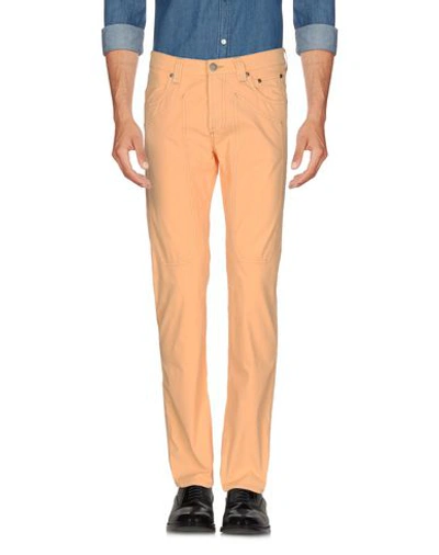 Shop Jeckerson Casual Pants In Apricot