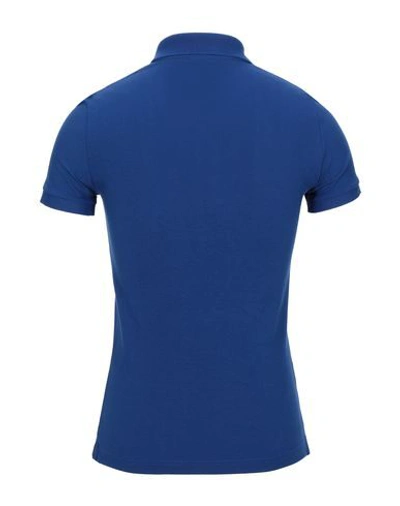 Shop Lacoste Man Polo Shirt Blue Size 2 Cotton