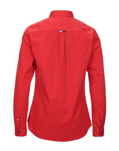 Tommy Jeans Solid Color Shirt In Red