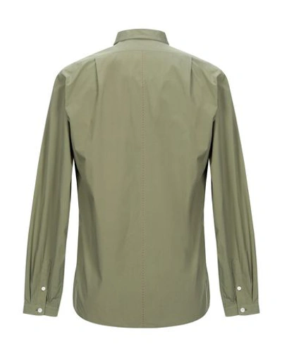 Shop Homecore Solid Color Shirt In Military Green