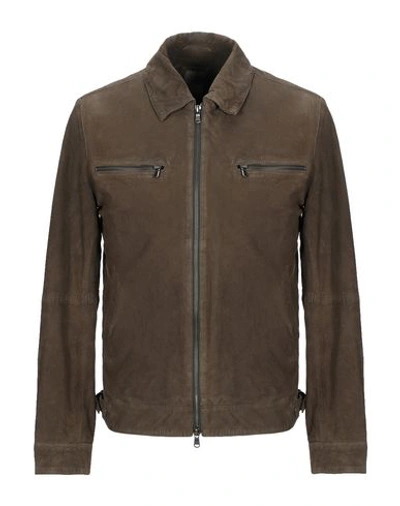 Shop Andrea D'amico Jackets In Military Green