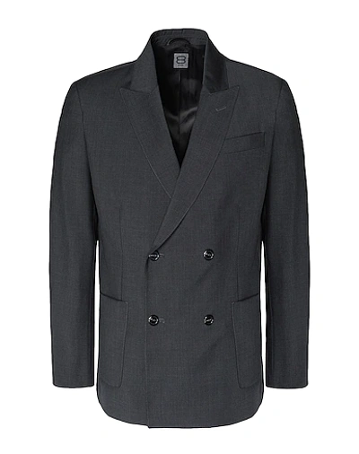 Shop 8 By Yoox Suit Jackets In Steel Grey