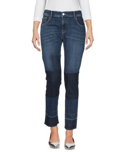 Shop Emporio Armani Woman Jeans Blue Size 31 Cotton, Polyester, Elastane