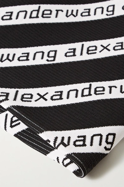 Shop Alexander Wang Jacquard Tote In Black