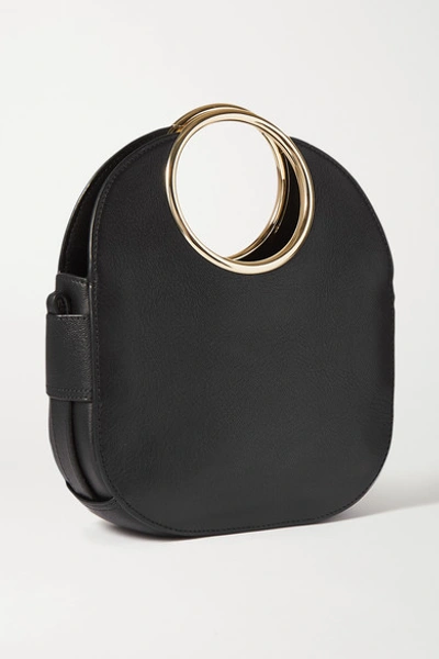 Shop See By Chloé Mara Small Textured-leather Shoulder Bag In Black