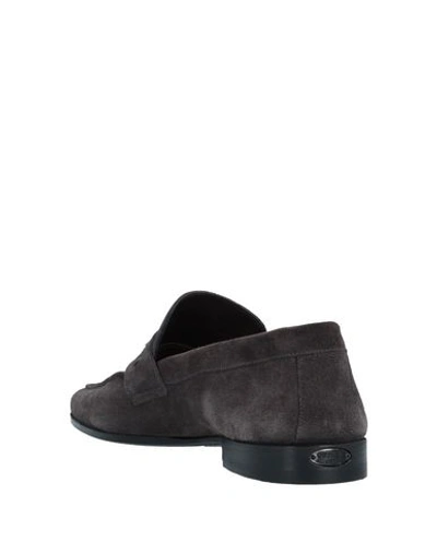 Shop Ortigni Loafers In Steel Grey