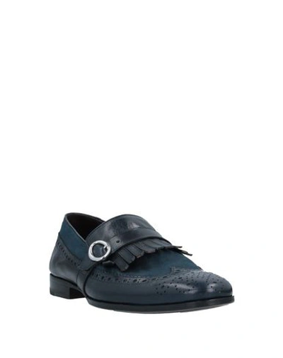 Shop Ortigni Loafers In Dark Blue