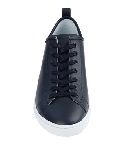 Shop Ps By Paul Smith Ps Paul Smith Mens Shoe Miyata Dark Navy Man Sneakers Midnight Blue Size 8 Calfskin