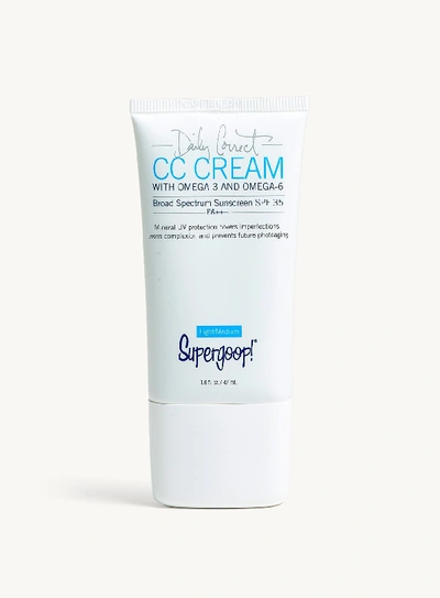 Shop Supergoop Daily Correct Cc Cream Spf 35+ Sunscreen Light To Medium Shade !