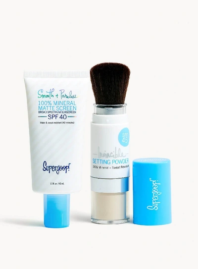 Shop Supergoop The Matte Prime And Reapply Set Sunscreen Set With Translucent Powder !