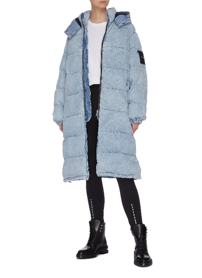 Shop Alexander Wang Long Bleach Puffer Jacket