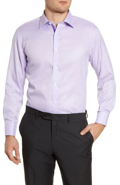 Shop English Laundry Regular Fit Solid Dress Shirt In Purple