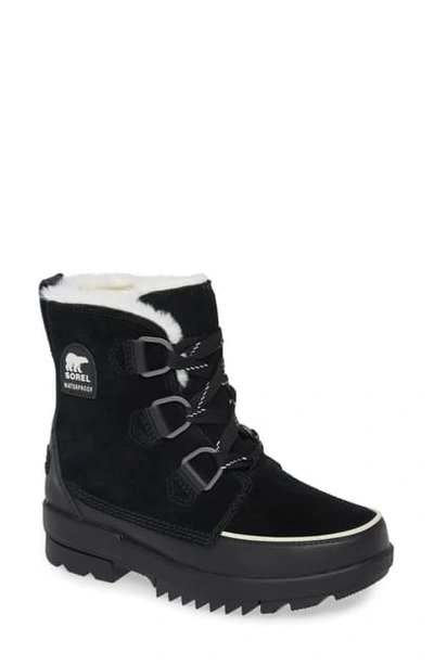 Shop Sorel Tivoli Iv Waterproof Winter Boot In Black Suede